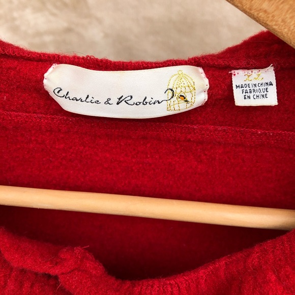 Little Red Wool Jacket - Picture 7 of 9